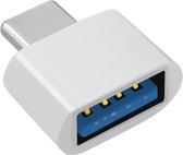 USB naar USB C - Usb verloop - WIT - Kleine flashdrive converter - Usb Hub