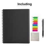 B5 Uitwisbaar Gelinieerd - Gestipt - Planner - Taken Notitieboek - Whiteboard Schrift Zwart