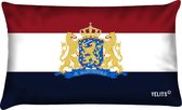 Sierkussen - Buitenkussen Hollands Glorie Rood Wit Blauw Bootkussen Waterafstotend 40x60cm Nederlandse Vlag Rijkswapen
