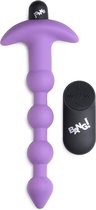 Vibrating Silicone Anal Beads en Remote Control - Purple