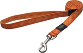Rogz for dogs hondenriem K2 orange / oranje large 1.40 mtr. 2 cm.