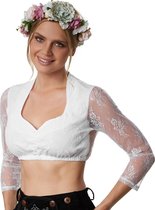 dressforfun - Dirndlblouse Gretl L - verkleedkleding kostuum halloween verkleden feestkleding carnavalskleding carnaval feestkledij partykleding - 303102