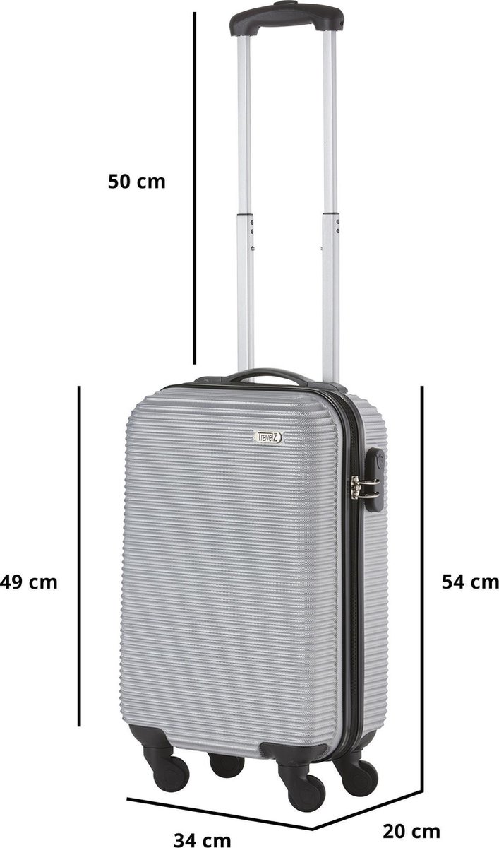 Travelz Horizon Handbagagekoffer 54cm Handbagage Trolley Met Gevoerde Binnenkant Bol Com