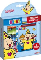 Bumba creatieve knutselset met stempels, potloden en stickers - creatief speelgoed Bambolino Toys