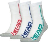 HEAD - performance 3-pack short wit & grijs - 39-42