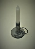 Kolony, Kaarsenstander, blaker,  Grijs Zink, 10 x 8,5 cm