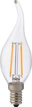 LED Lamp - Kaarslamp - Filament Flame - E14 Fitting - 4W - Warm Wit 2700K