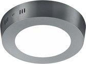 LED Plafondlamp - Plafondverlichting - Trinon Sonta - 5W - Warm Wit 3000K - Rond - Mat Nikkel - Aluminium