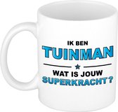 Ik ben tuinman wat is jouw superkracht kado mok / beker / verjaardag