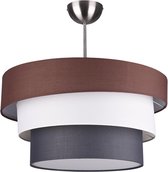 LED Plafondlamp - Plafondverlichting - Trinon Bisi - E27 Fitting - Vierkant - Mat Nikkel - Aluminium