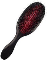 Anti klit-Haarborstel-Bristle & Nylon Brush Beautyshark-Zwart-massage brush-Varkenshaar-Zwijnenhaar-
