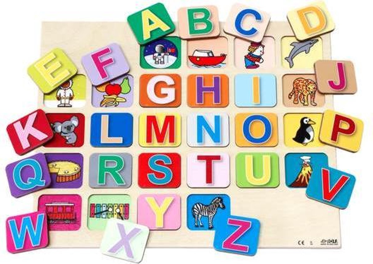 Het A tot Z spel - alfabet - leren lezen - letters in verschillende kleuren  -... | bol.com