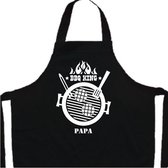 Kookschort - Volwassenen - Zwart - BBQ King Papa