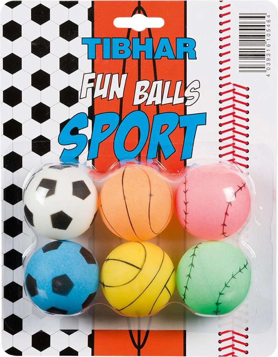 Tibhar Fun Balls Sports - Ping Pong Ballen