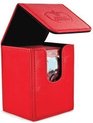 Afbeelding van het spelletje Flip Deck Case 100+ Standard Size Red
