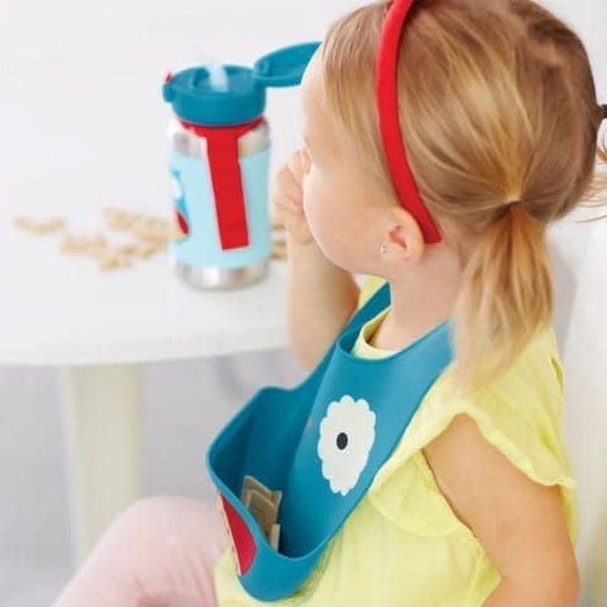 Skip Hop Zoo Fold & Go Siliconen Slabbetje - owl van Skip Hop — afbeelding 2
