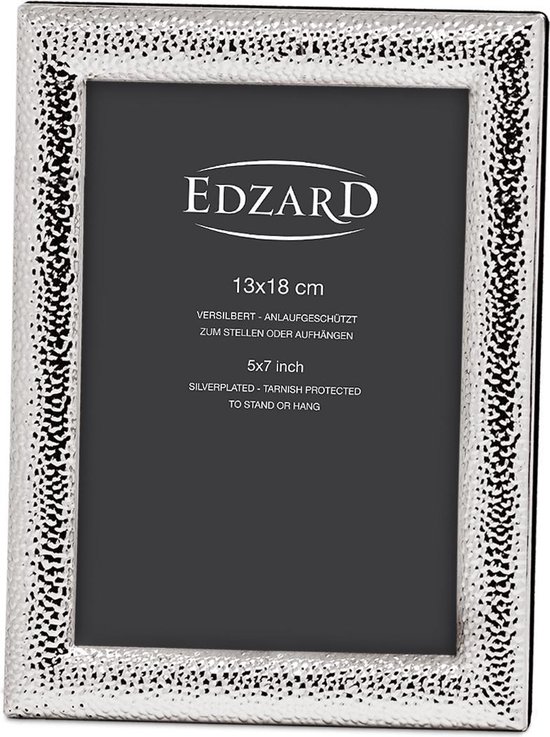 EDZARD Salerno photo frame for 15 x 20 cm photo, silver plated
