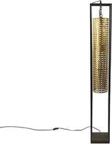 Non-branded Staande Lamp Phyliss 144 Cm E27 Staal 40w Goud