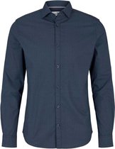 Tom Tailor Lange mouw Overhemd - 1026348 Marine (Maat: M)