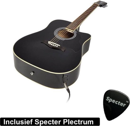 Richwood Semi Acoustic Guitare Électrique Artist Series avec Plectre, Accordeur /