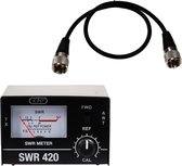 K-PO SWR 420 SWR meter + PL-PL 50 CM Kabel - CB radio