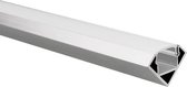 LED strip profiel Tarenta aluminium hoek 5m (2 x 2,5m) incl. melkwitte afdekkap