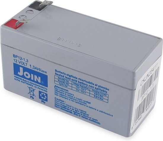 Onderhoudsvrije gesloten oplaadbare lood-zuur batterij - 12V / 1,2Ah |  bol.com