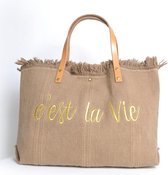 Giuliano - Canvas Shopper C'est La Vie Taupe