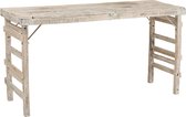 J-Line Bartafel Veroudered Gerecycleerd Hout White Wash