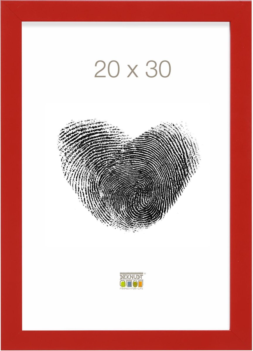 Deknudt Frames Fotolijst - Rood - S45SK4 - Fotomaat: 20x30 cm