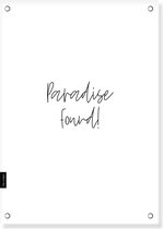 Tuinposter | Paradise Found | 60x85 cm | Buitenposter | Creations of Happiness