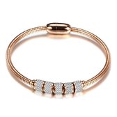 Amodi® Jewellery - Zirkonia Beads Armband - Rosé Goudkleurig