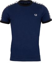 Fred Perry Fred Perry Taped Ringer T-shirt - Mannen - navy - wit - zwart