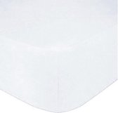 Premium hoeslaken- jersey- 100% katoen- stretch- Lits- jumeaux- 180x200+30cm- geschikt voor boxspring- wit