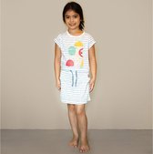 Eskimo nachthemd meisjes - wit - eskimo color - maat 140