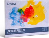 Aquarel papier 20 % katoen DISEGNO torchon 340 g/m2 250 x 350 mm (B4) wit 10 vel FAVINI made in Italy