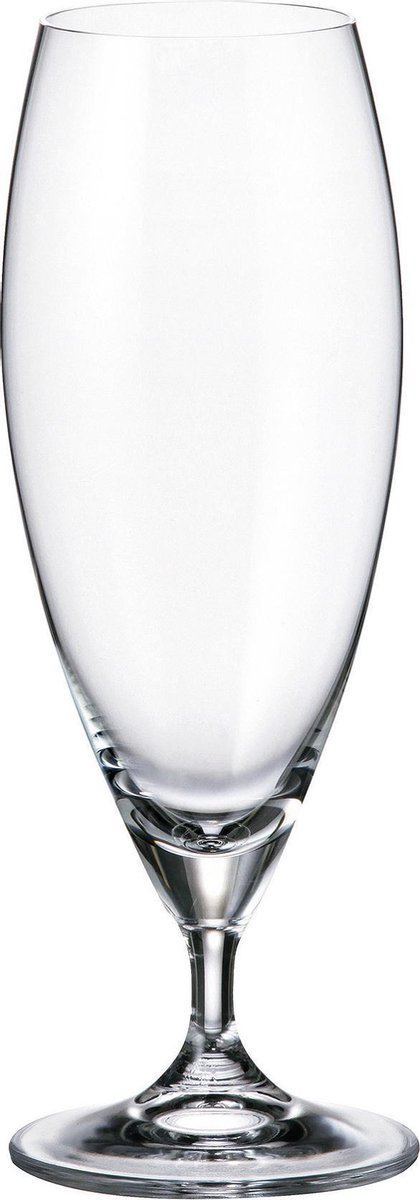 Beer glass CARDUELIS - elegante bierglazen op voet - Bohemia kristal - 6 stuks