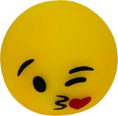 Smiley lampje kusje 8cm - lichtbol - nachtlampje - verlichting - tafelnachtlamp - grappige - leuke