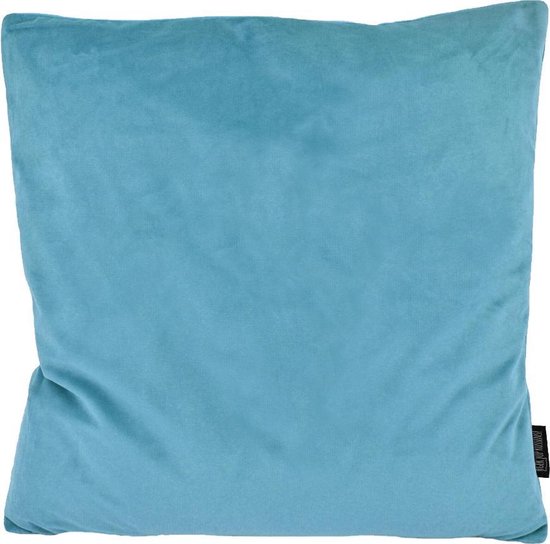 Housse de coussin en velours bleu clair | Velours - Polyester | 45 x 45 cm