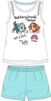 Paw Patrol Skye pyjama - wit - lichtgroen - Maat 128 / 8 jaar