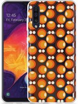 Galaxy A50 Hoesje 70s Oranje - Designed by Cazy