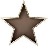 Ster Taupe Natuur Hout 35x33.5x5cm