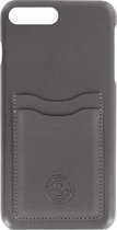 Serenity Dual Pocket Leather Back Cover Apple iPhone 7/8 Plus Discrete Grey