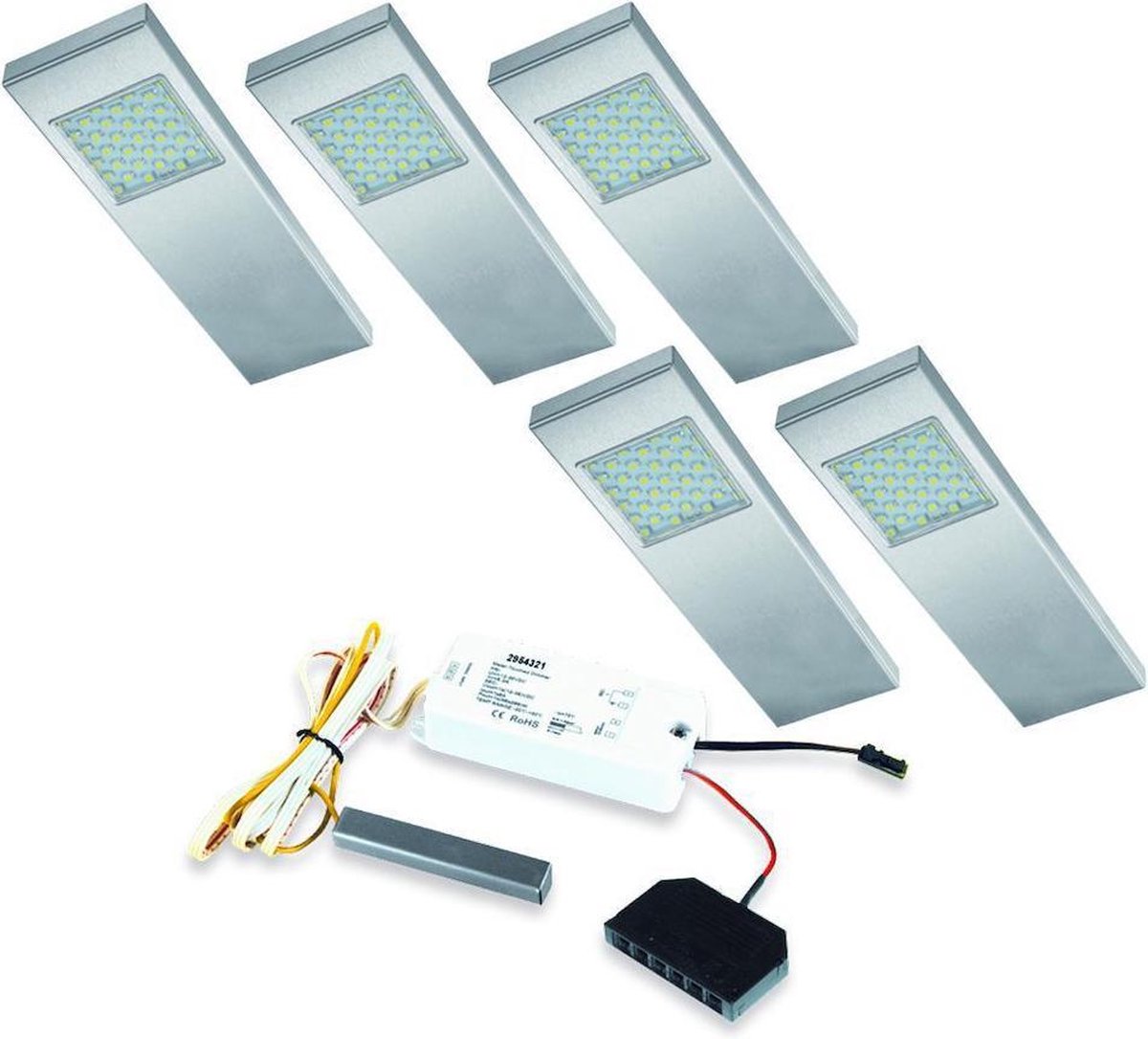 Thebo Dotty LED keukenspot (5 spots) incl. dimmer/schakelaar