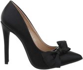 Missy Bow Heels Black . Hakken Dames - Pumps Dames