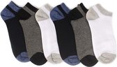 Multi color enkelsokken - Heren sokken - 6 paar - Enkelsokken - Heren Maat 40-45