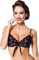 Belsira Bikinitop -XL- 50196 Zwart/Roze