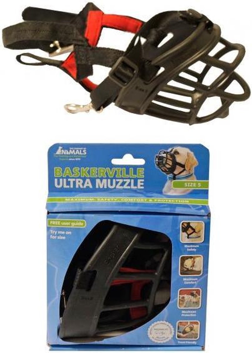 Baskerville Ultra Muzzle – Muilkorf – Maat 5 – Zwart
