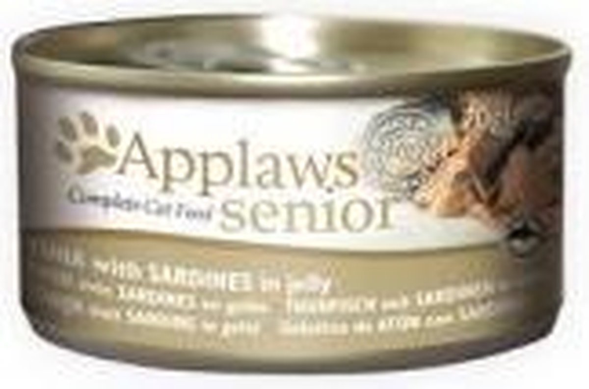 Applaws Applaws cat blik senior tuna / sardines 24x70gr