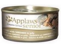 Applaws cat blik senior tuna / sardines 24x70gr